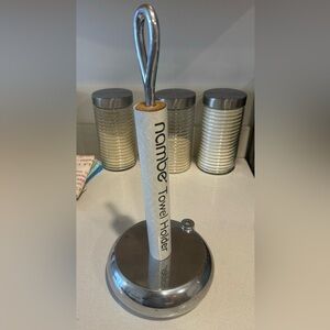 Nambe Loop Paper Towel Holder